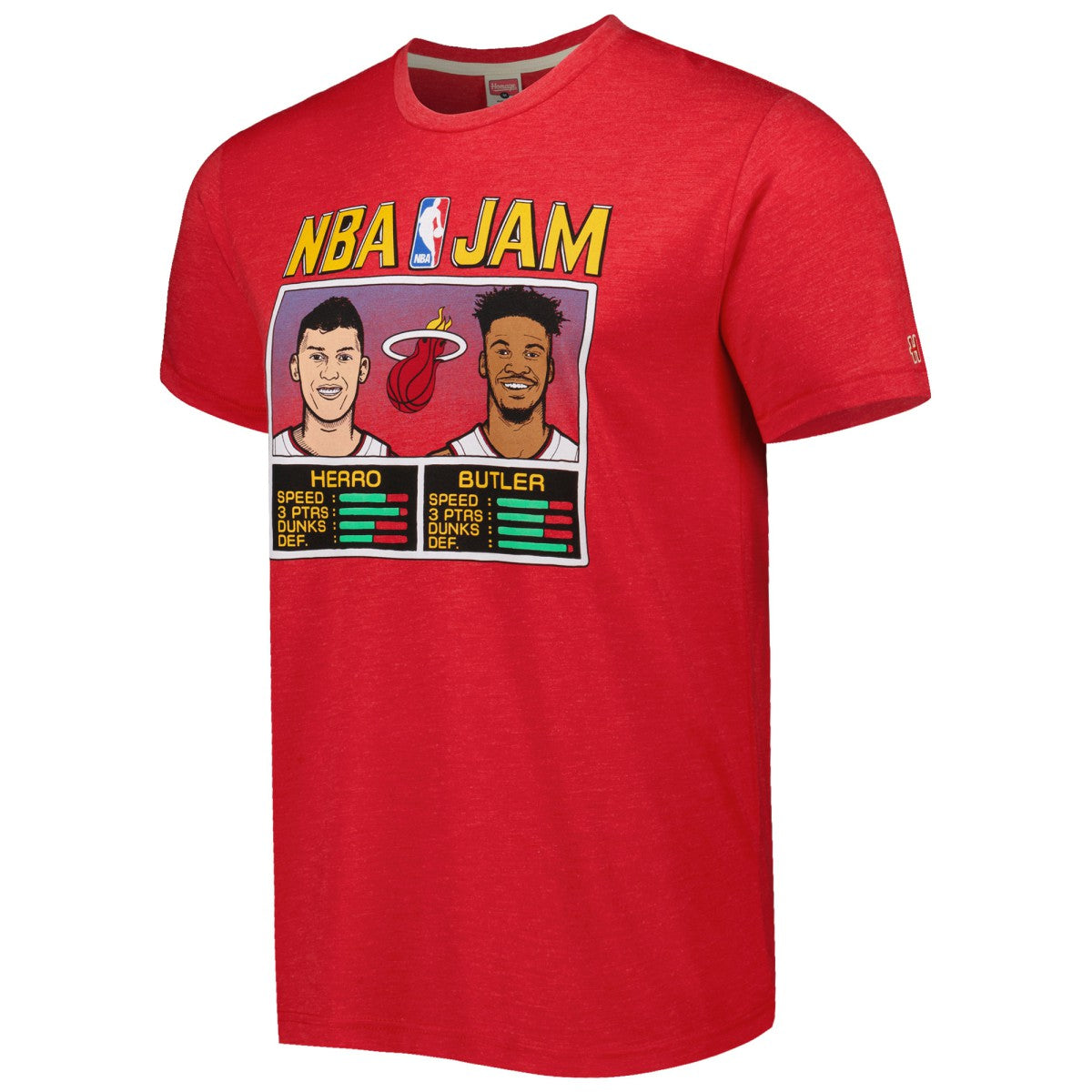 Tyler Herro & Jimmy Butler Miami Heat Homage NBA Jam Tri-Blend T-Shirt Red outlet
