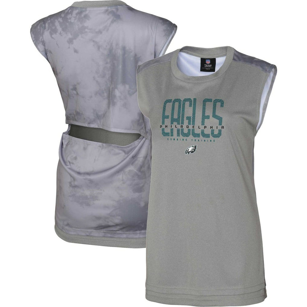 Philadelphia Eagles Women's No Sweat Tank Top - Gray Tops