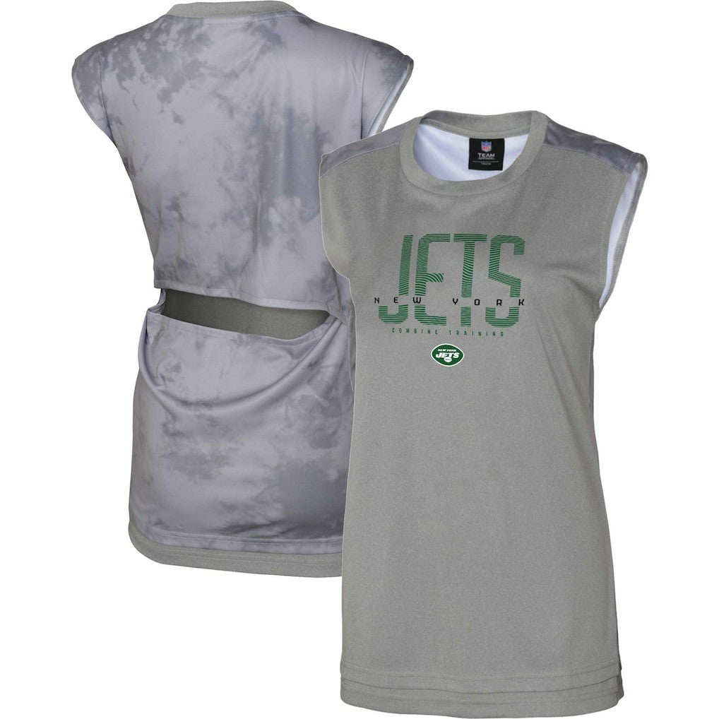 New York Jets Women's No Sweat Tank Top - Gray Tops