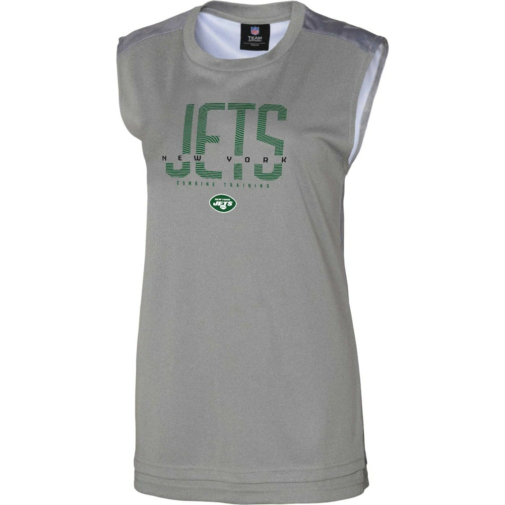 New York Jets Women's No Sweat Tank Top - Gray Tops
