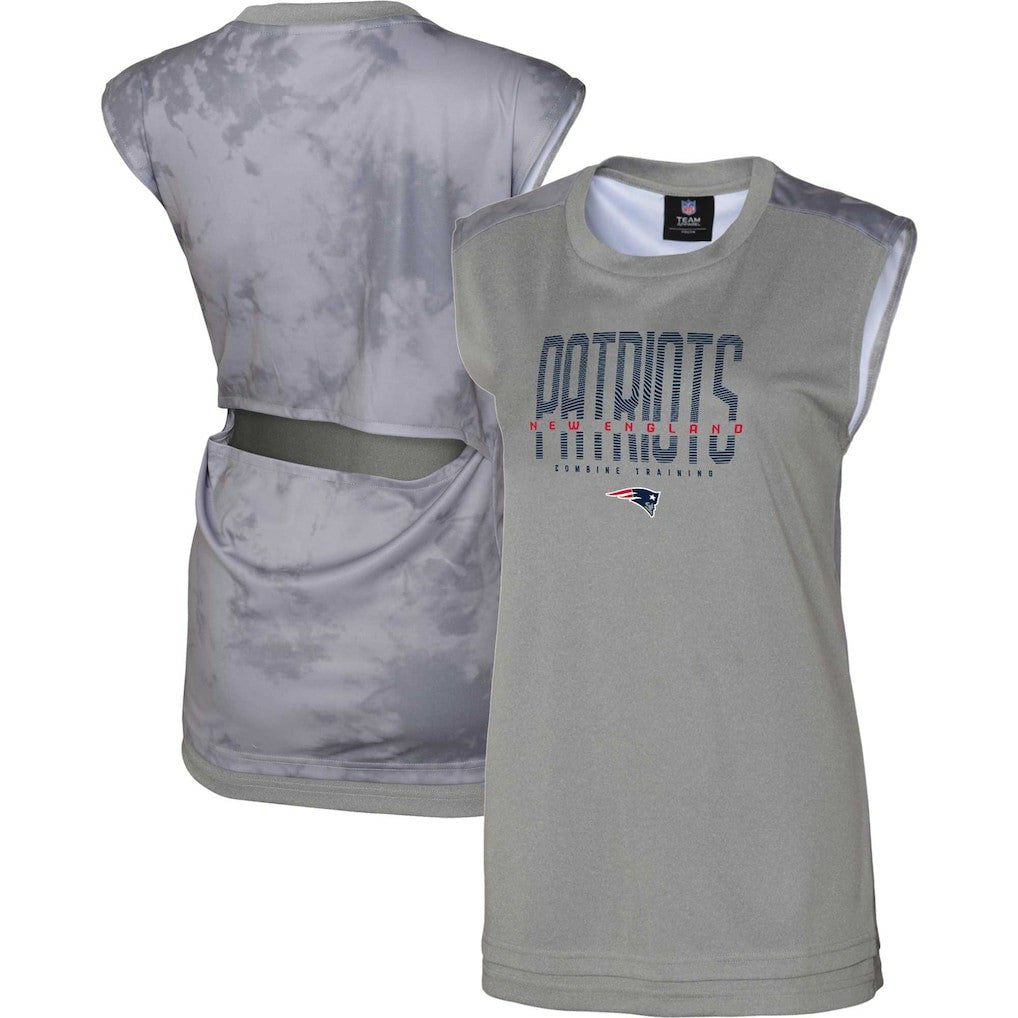 New England Patriots Women's No Sweat Tank Top - Gray Tops