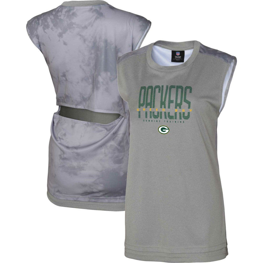 Green Bay Packers Women's No Sweat Tank Top - Gray Tops