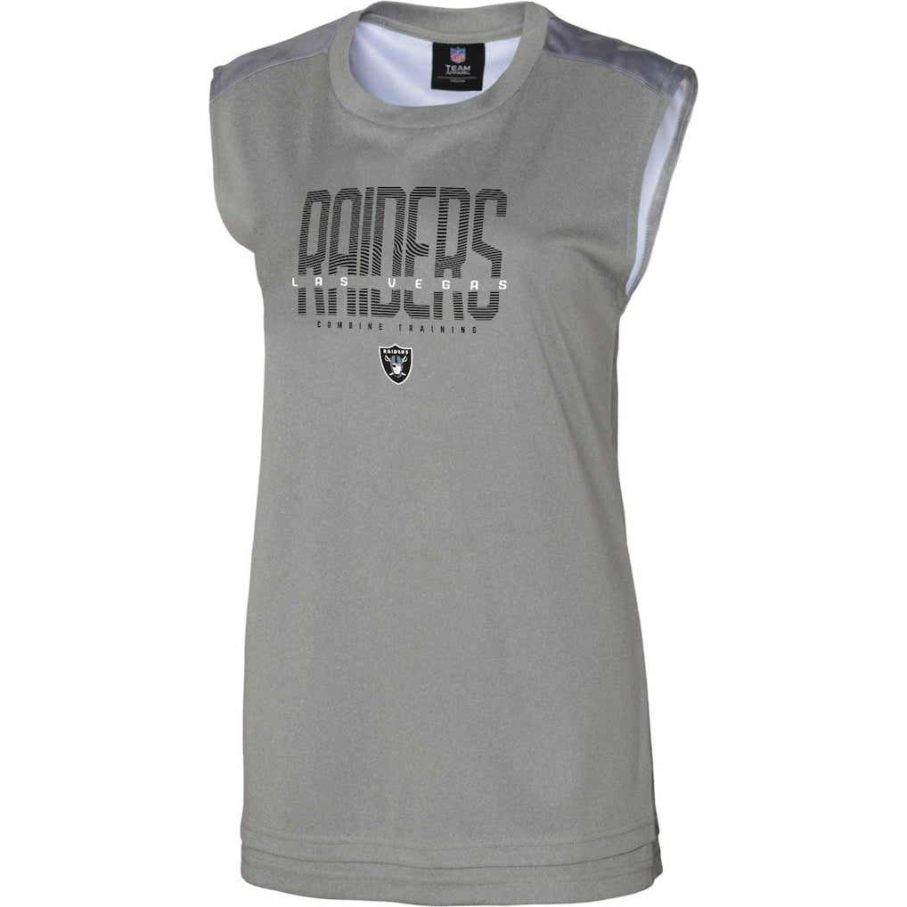 Las Vegas Raiders Women's No Sweat Tank Top - Gray Tops