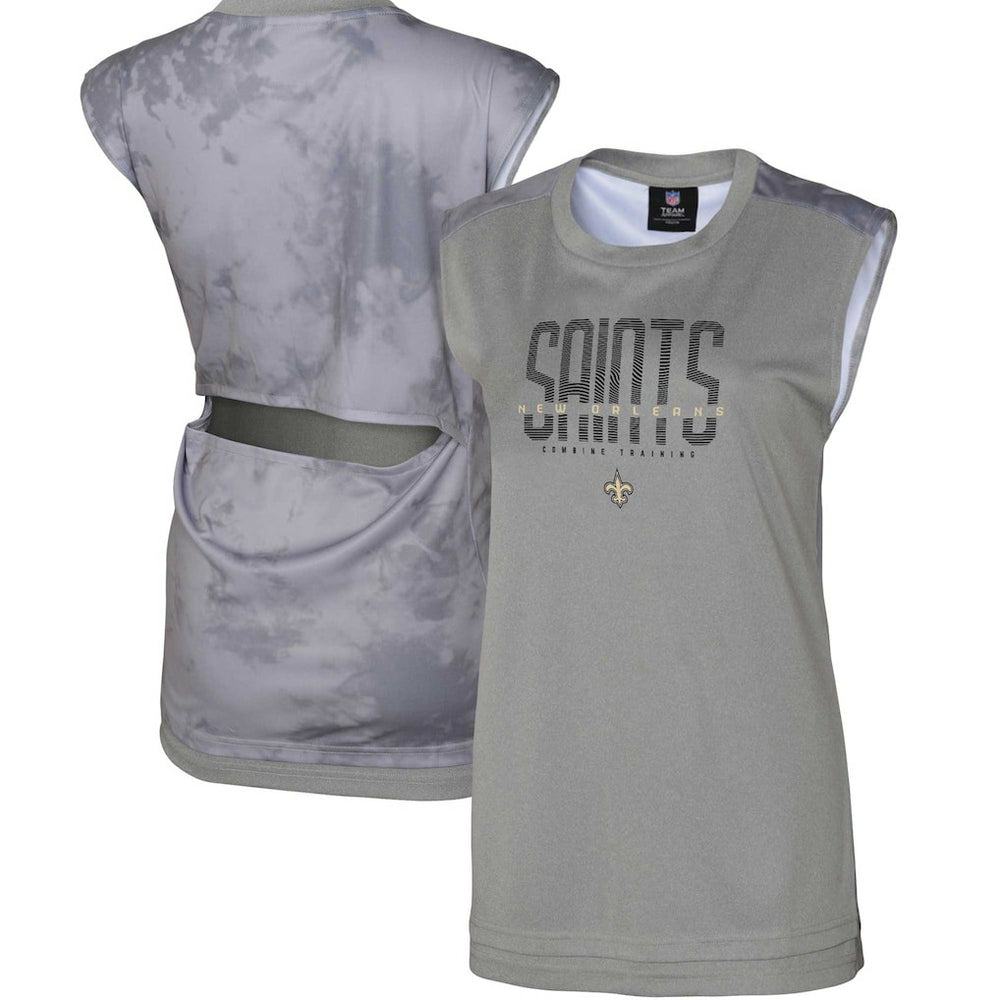 New Orleans Saints Women's No Sweat Tank Top - Gray Tops