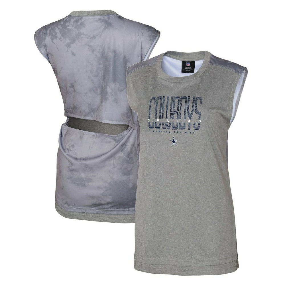 Dallas Cowboys Women's No Sweat Tank Top - Gray Tops