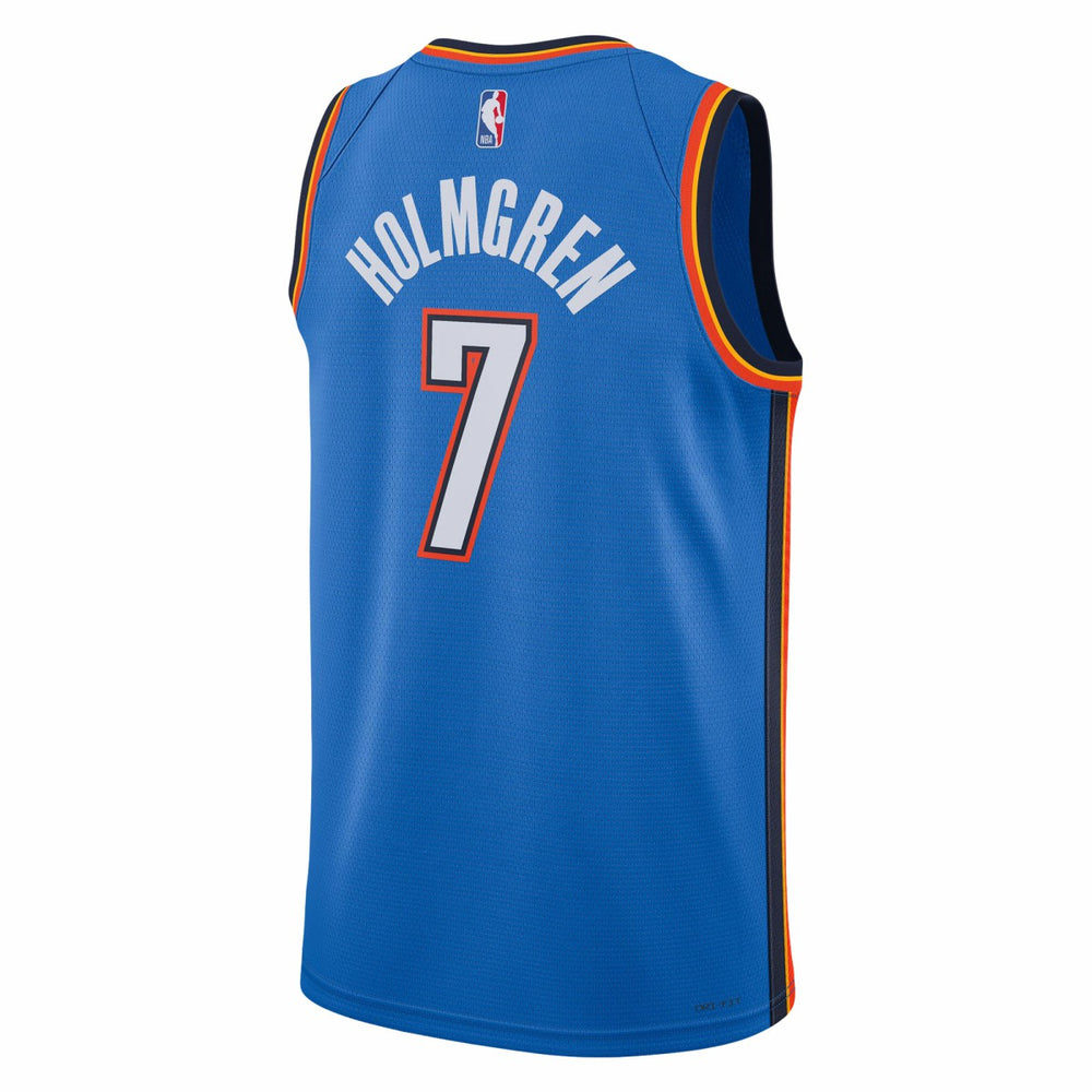 Chet Holmgren Oklahoma City Thunder Unisex 2022 NBA Draft First Round Pick Player Swingman Jersey Icon Edition Blue - Nike