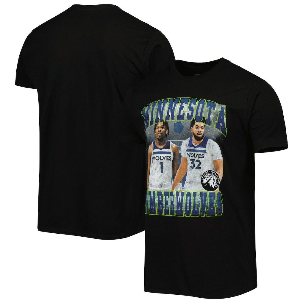 Anthony Edwards & Karl-Anthony Towns Minnesota Timberwolves Stadium Essentials Unisex Player Duo T-Shirt Black outlet