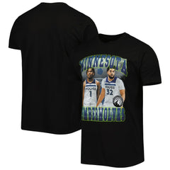 Anthony Edwards & Karl-Anthony Towns Minnesota Timberwolves Stadium Essentials Unisex Player Duo T-Shirt Black outlet