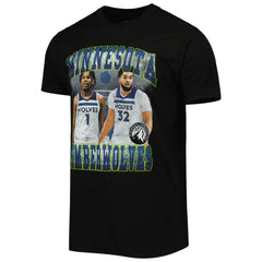 Anthony Edwards & Karl-Anthony Towns Minnesota Timberwolves Stadium Essentials Unisex Player Duo T-Shirt Black outlet