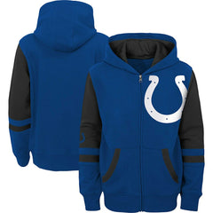 Indianapolis Colts Preschool Stadium Color Block Full-Zip Hoodie - Royal Hoodies