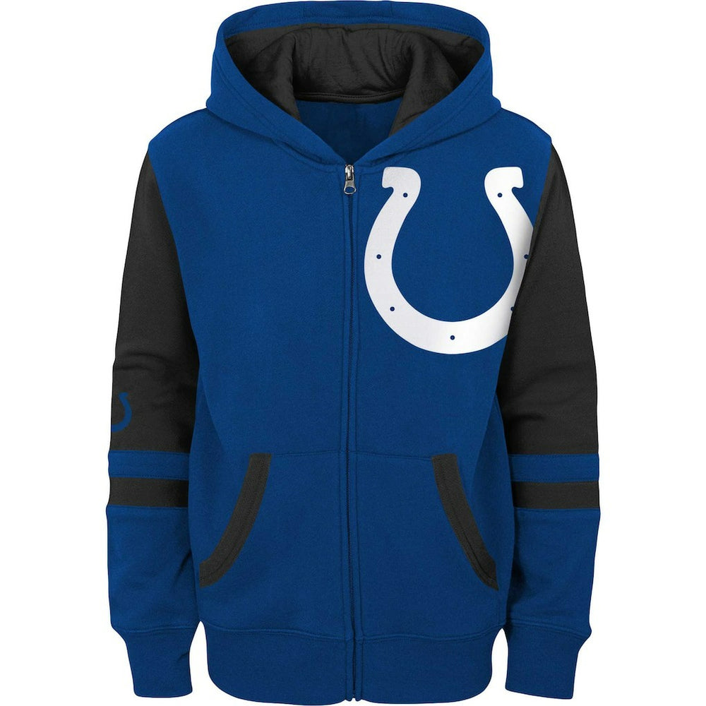 Indianapolis Colts Preschool Stadium Color Block Full-Zip Hoodie - Royal Hoodies