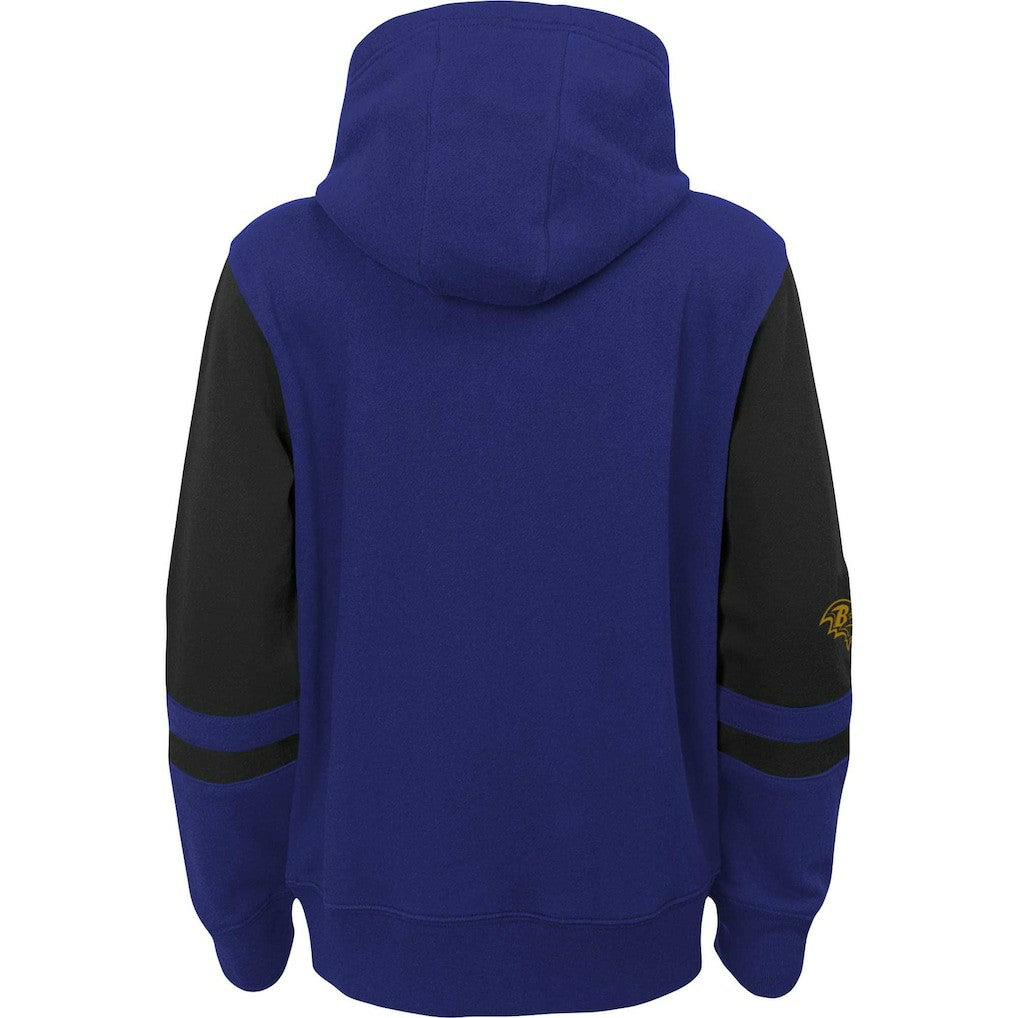 Baltimore Ravens Preschool Stadium Color Block Full-Zip Hoodie - Purple Hoodies
