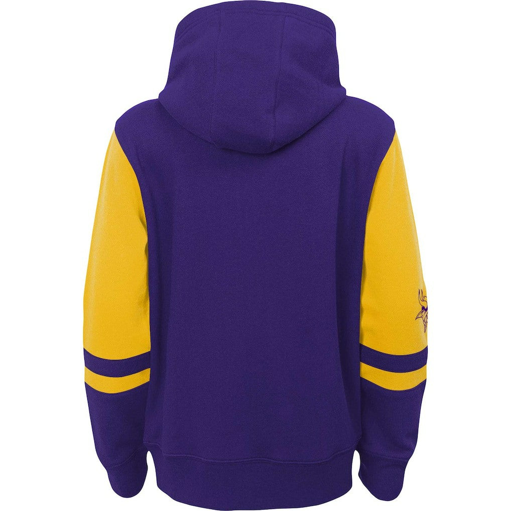 Minnesota Vikings Preschool Stadium Color Block Full-Zip Hoodie - Purple Hoodies