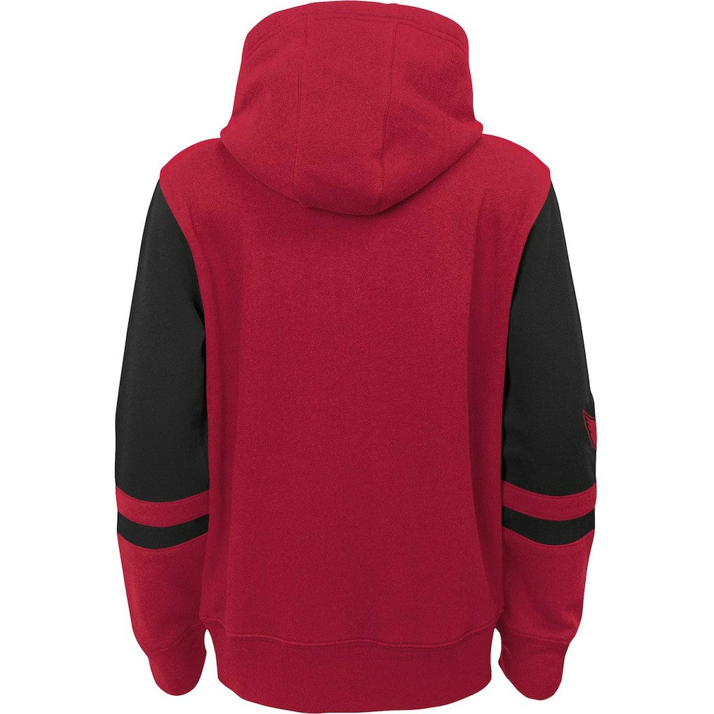 Arizona Cardinals Youth Colorblock Full-Zip Hoodie - Cardinal Hoodies