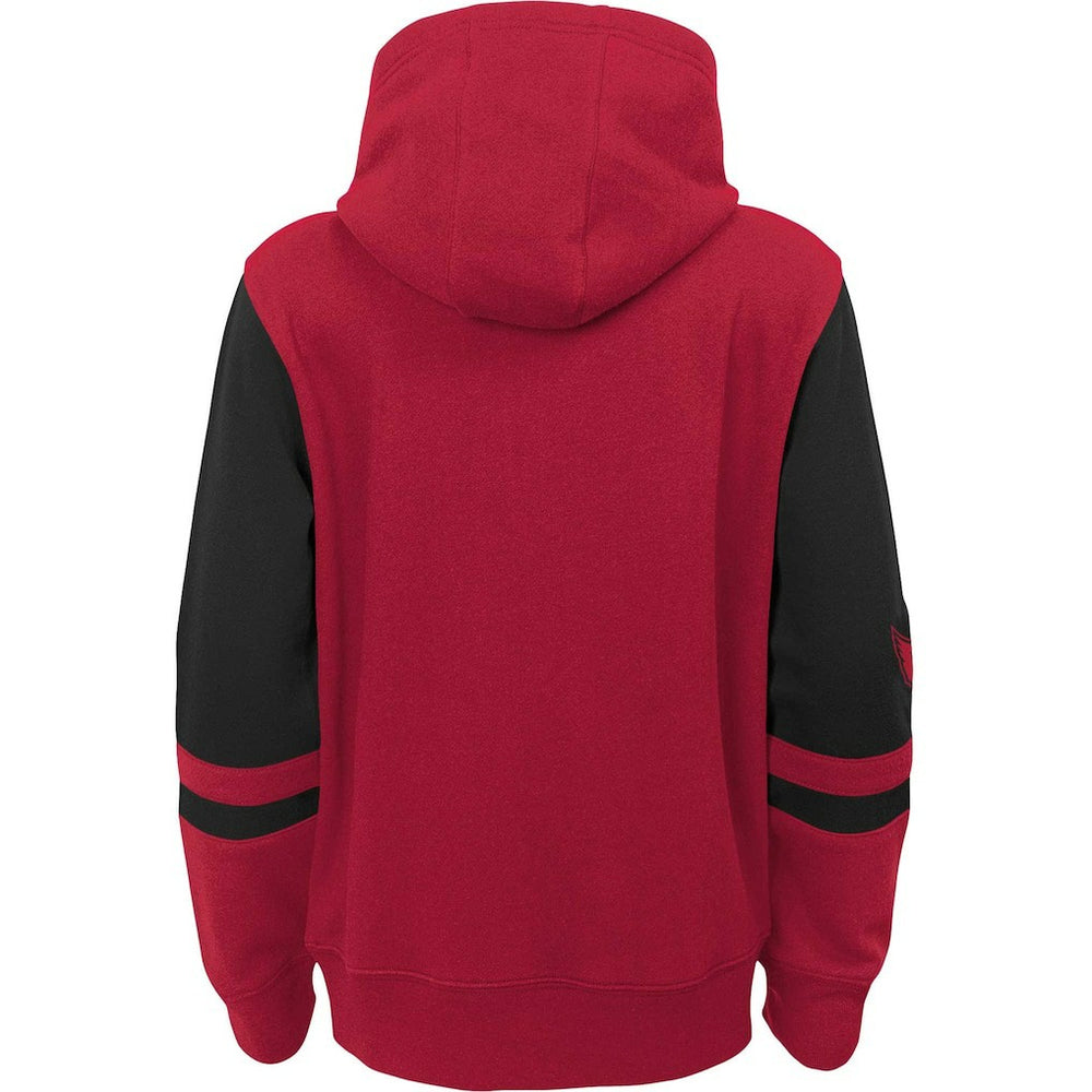 Arizona Cardinals Youth Colorblock Full-Zip Hoodie - Cardinal Hoodies