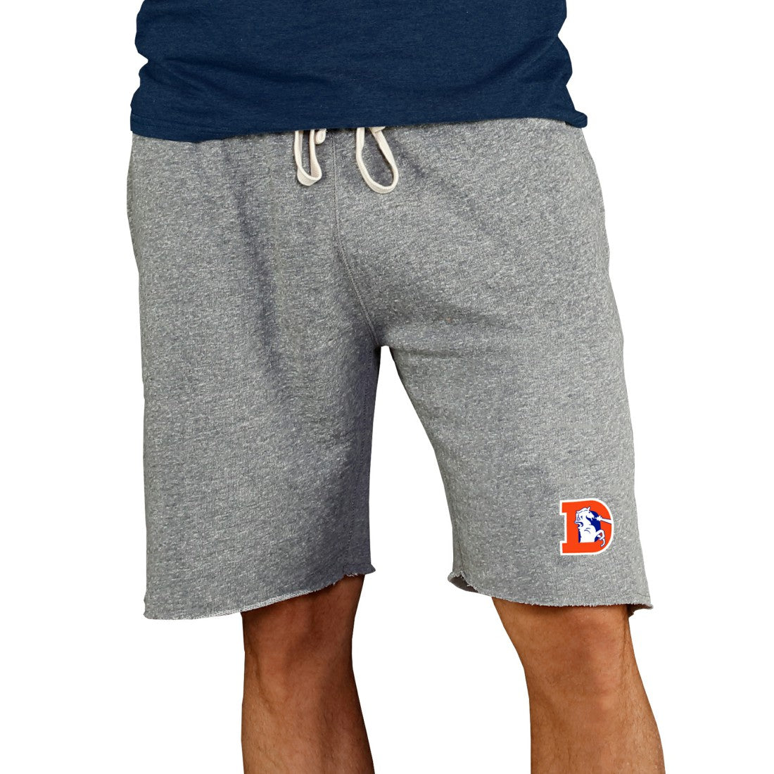 Denver Broncos Concepts Sport Throwback Logo Mainstream Terry Shorts - Gray Shorts