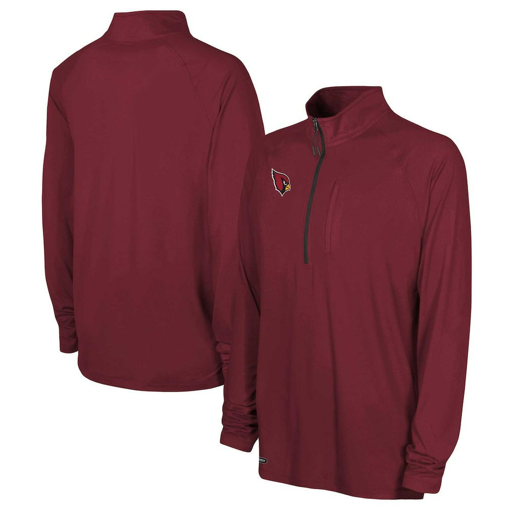 Arizona Cardinals Combine Authentic Raglan Quarter-Zip Top - Cardinal Tops