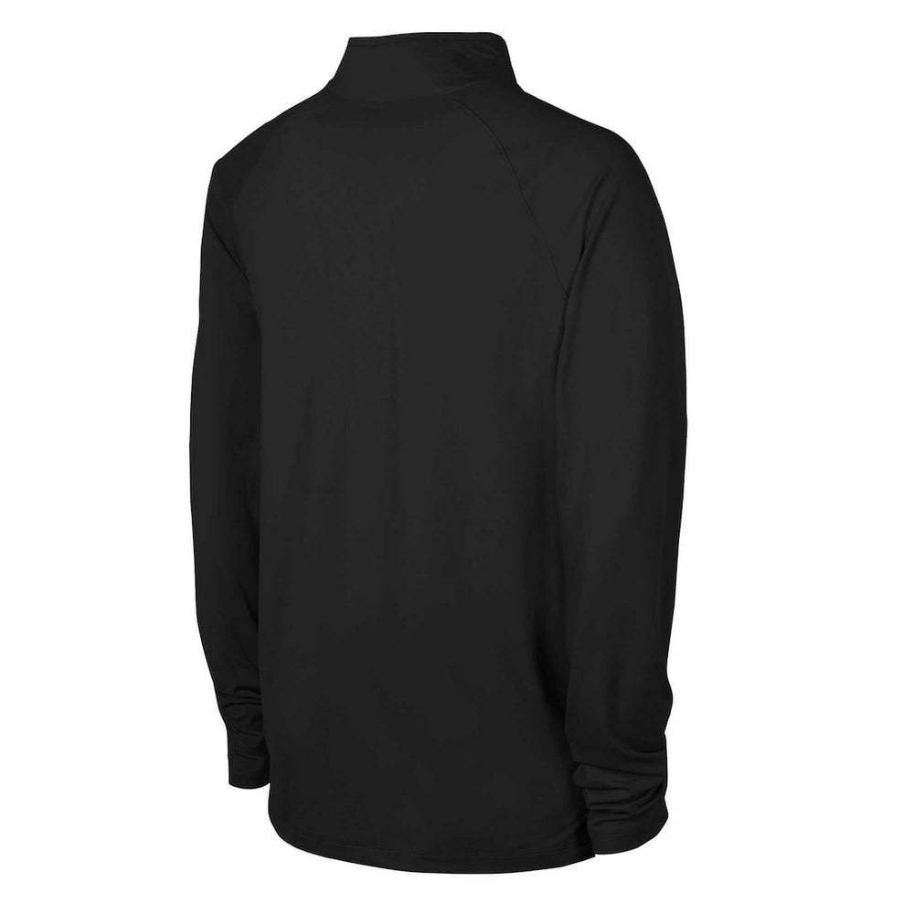 Las Vegas Raiders Combine Authentic Raglan Quarter-Zip Top - Black Tops