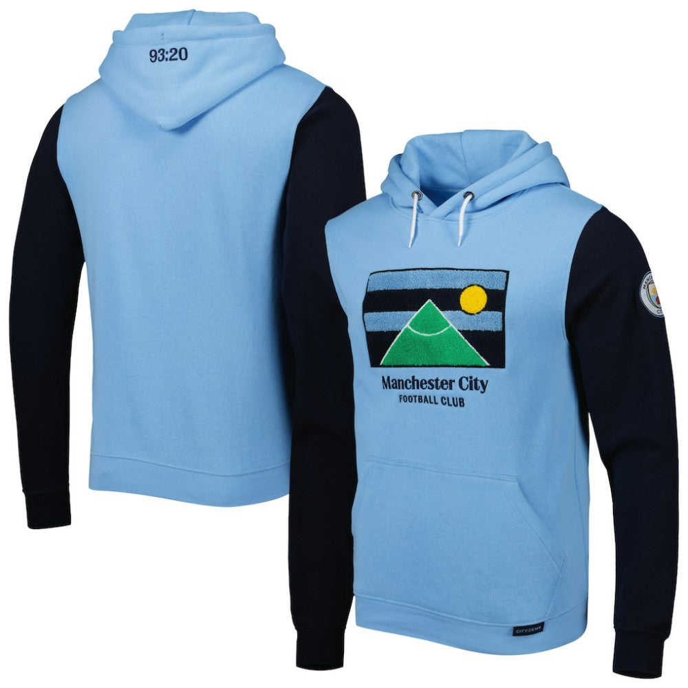 Manchester City Lifestyle Pullover Hoodie Sky Blue/Navy
