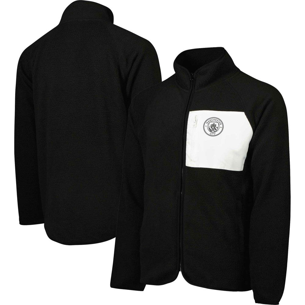 Manchester City Pile Raglan Full-Zip Jacket Black