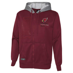 Arizona Cardinals Combine Authentic Field Play Full-Zip Hoodie Sweatshirt - Cardinal Hoodies
