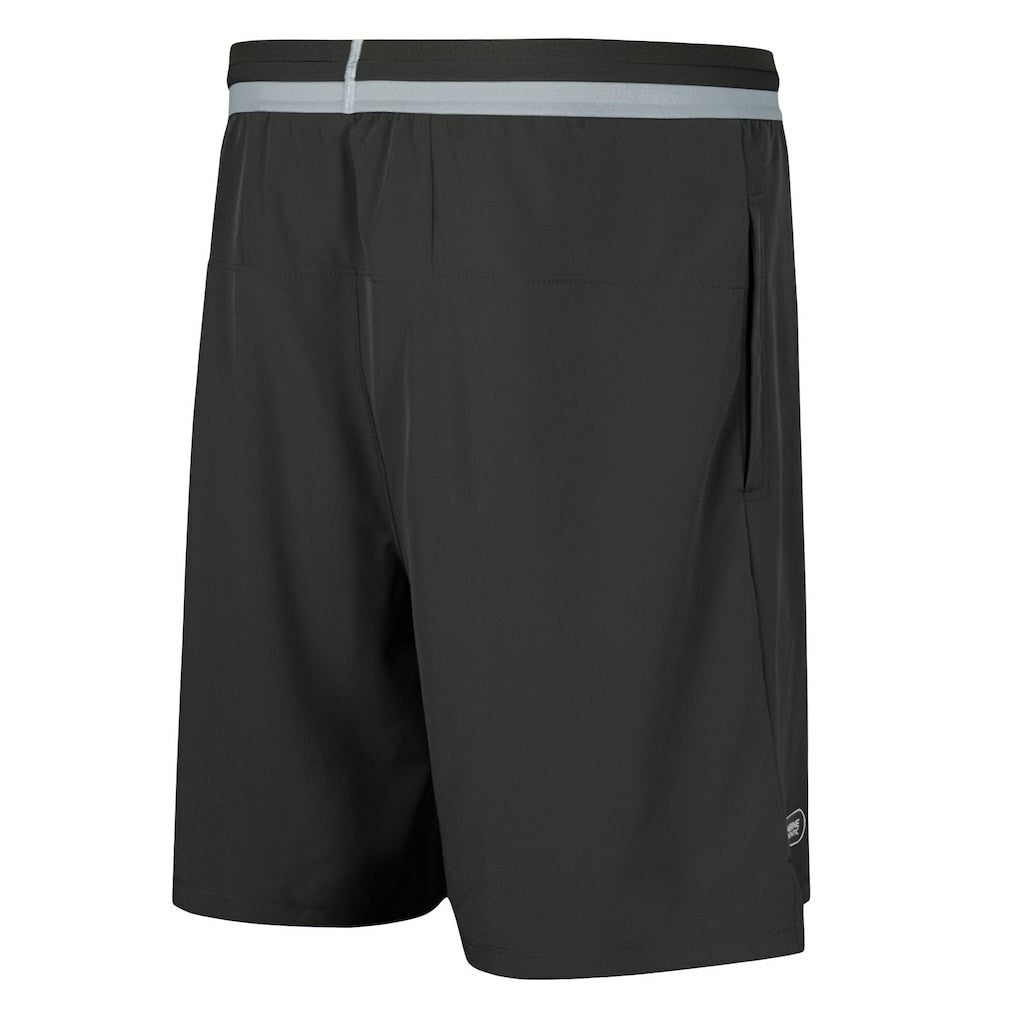 Las Vegas Raiders Cool Down Tri-Color Elastic Training Shorts - Black Shorts