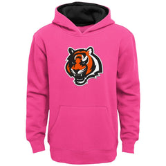 Cincinnati Bengals Girls Youth Prime Pullover Hoodie - Pink Hoodies
