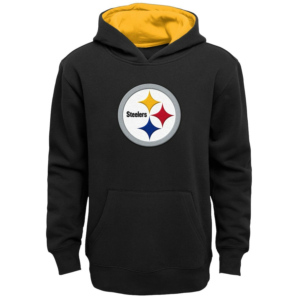 Pittsburgh Steelers Outerstuff Preschool Prime Pullover Hoodie - Black Hoodies