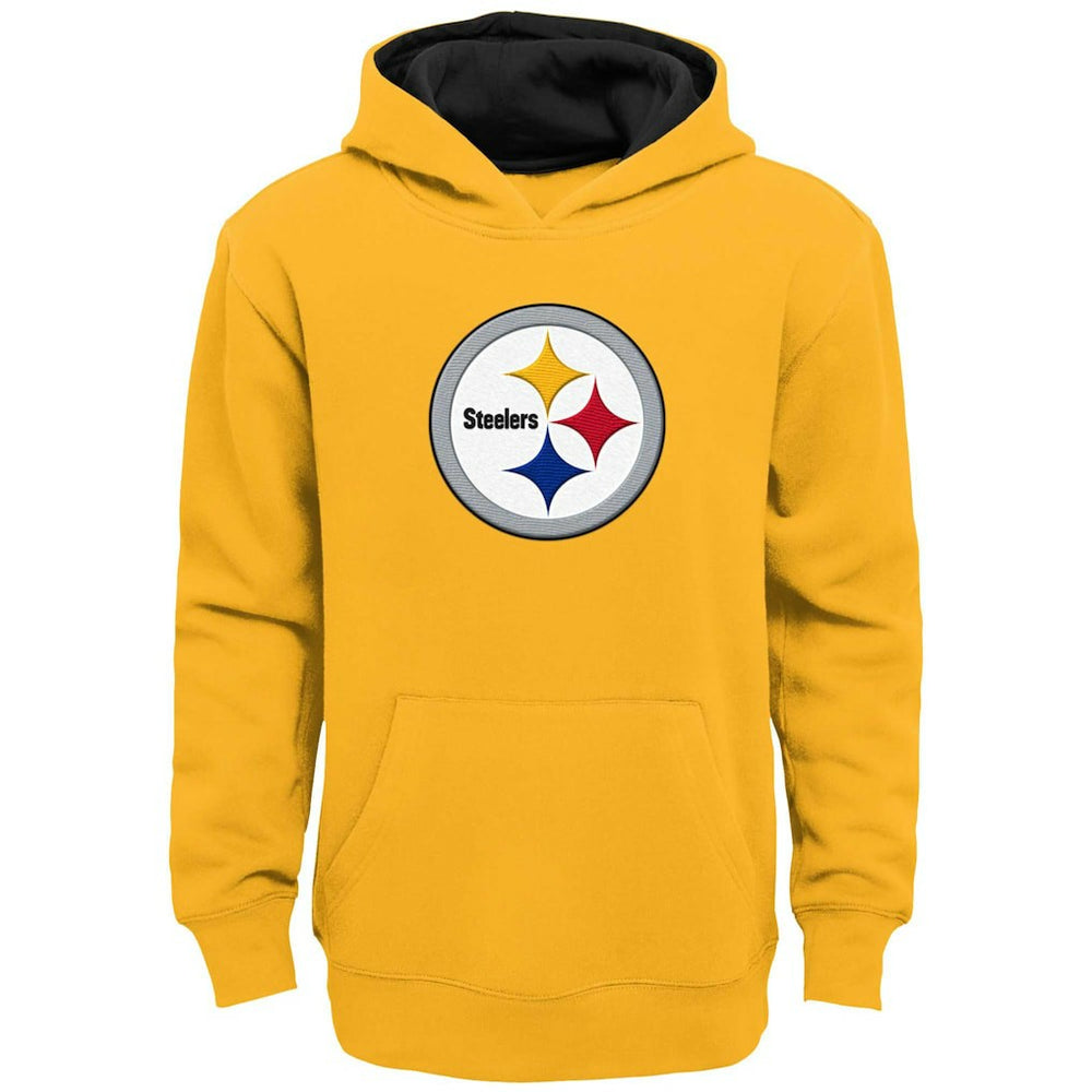 Pittsburgh Steelers Youth Prime Pullover Hoodie - Gold Hoodies