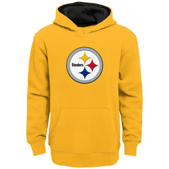 Pittsburgh Steelers Youth Prime Pullover Hoodie - Gold Hoodies