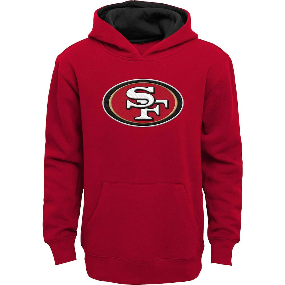 San Francisco 49ers Youth Prime Pullover Hoodie - Scarlet Hoodies