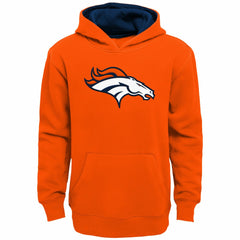 Denver Broncos Youth Prime Pullover Hoodie - Orange Hoodies