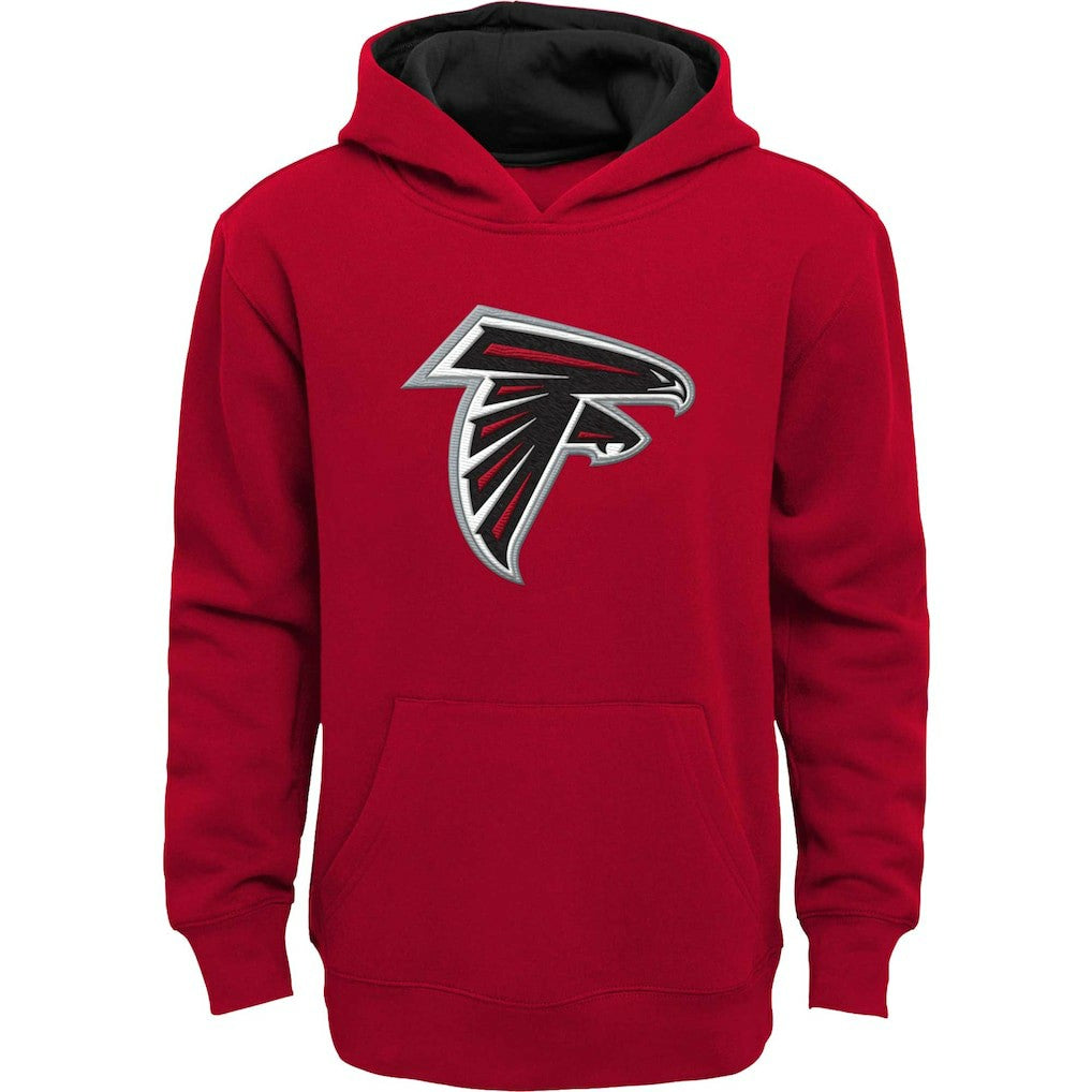 Atlanta Falcons Youth Prime Pullover Hoodie - Red Hoodies