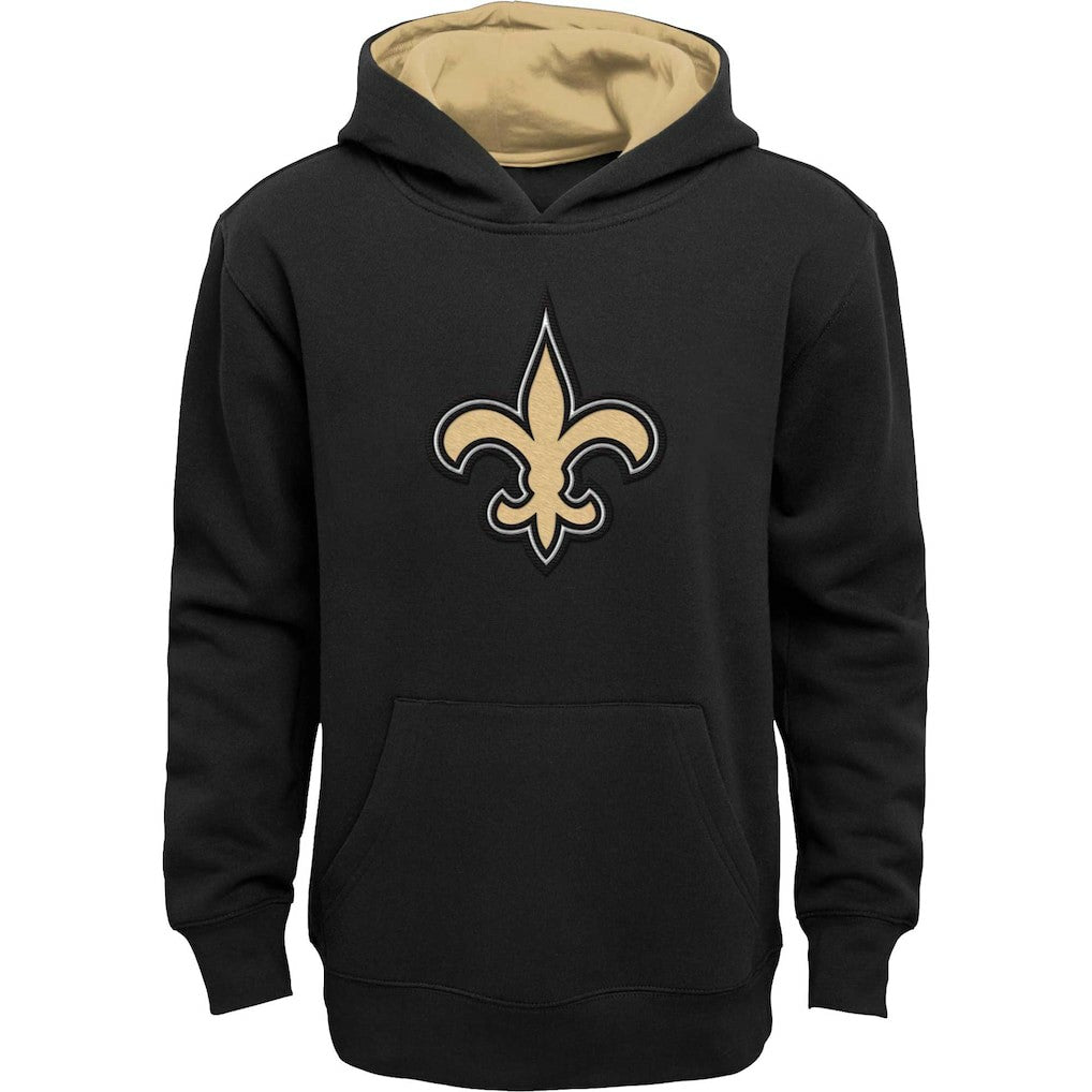 New Orleans Saints Youth Prime Pullover Hoodie - Black Hoodies