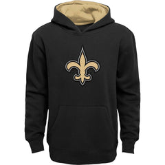 New Orleans Saints Youth Prime Pullover Hoodie - Black Hoodies