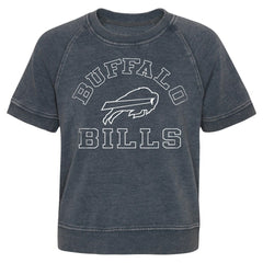 Buffalo Bills Girls Juniors Cheer Squad Raglan T-Shirt - Heather Charcoal T-shirts