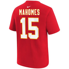 Patrick Mahomes Kansas City Chiefs Youth Player Name & Number T-Shirt - Red T-shirts