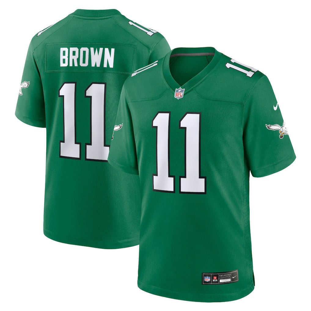 A.J. Brown Philadelphia Eagles Youth Game Jersey - Kelly Green Jerseys