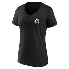Boston Bruins Women's Territorial V-Neck T-Shirt - Black | US 5194630