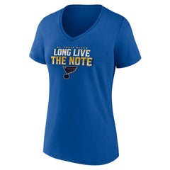 St. Louis Blues Women's Shout Out V-Neck T-Shirt - Blue | US 5194664