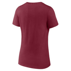 Colorado Avalanche Women's Proclamation V-Neck T-Shirt - Burgundy | US 5195065