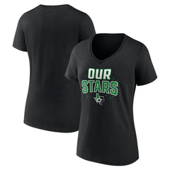 Dallas Stars Women's Proclamation V-Neck T-Shirt - Black | US 5195066