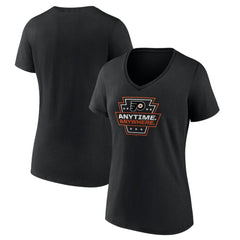 Philadelphia Flyers Women's Proclamation V-Neck T-Shirt - Black | US 5195070