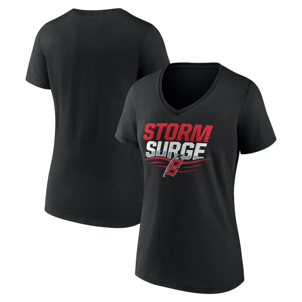 Carolina Hurricanes Women's Represent V-Neck T-Shirt - Black | US 5195434