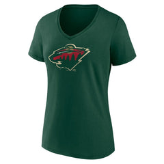 Minnesota Wild Women's Represent V-Neck T-Shirt - Green | US 5195448