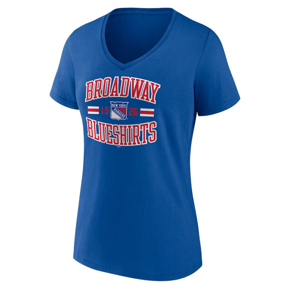 New York Rangers Women's Represent V-Neck T-Shirt - Blue | US 5195453