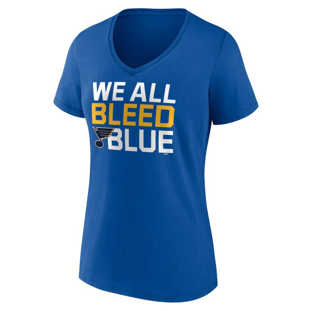 St. Louis Blues Women's Represent V-Neck T-Shirt - Blue | US 5195460