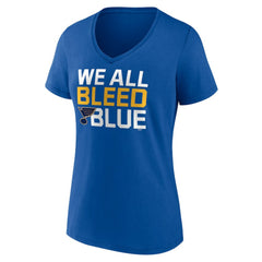 St. Louis Blues Women's Represent V-Neck T-Shirt - Blue | US 5195460