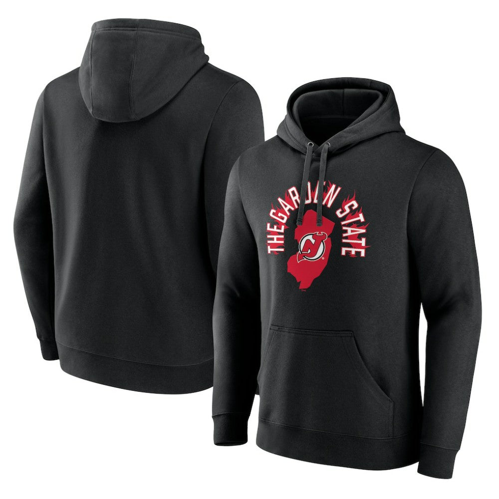 New Jersey Devils Represent Pullover Hoodie - Black | US 5195485