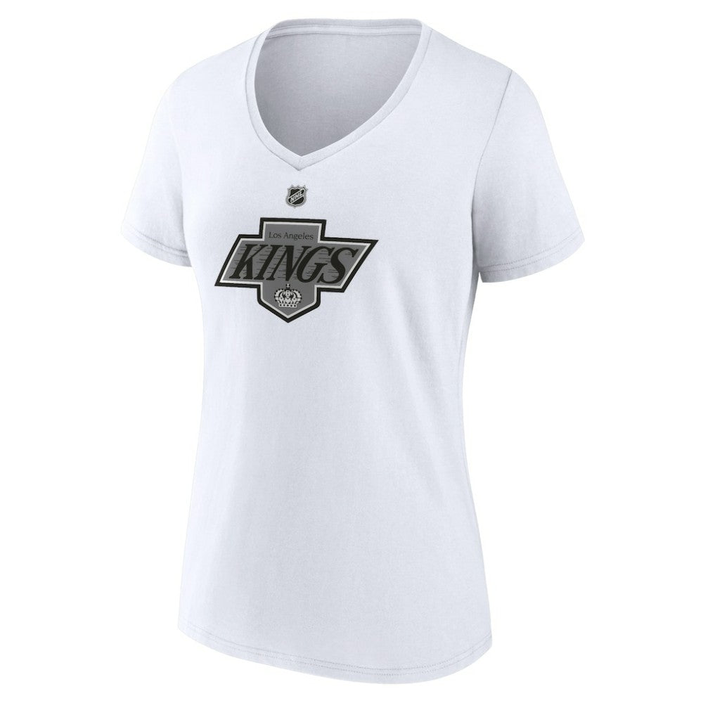 Los Angeles Kings Women's Alternate Logo V-Neck T-Shirt - White | US 5197029